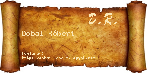 Dobai Róbert névjegykártya