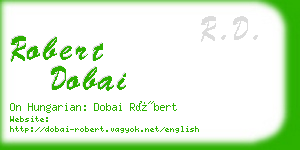 robert dobai business card
